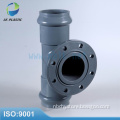 8014 PVC PIPE FITTING TWO FAUCET ONE FLANGE REGULAR TEE
